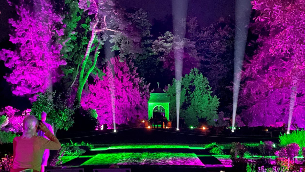 Lichtshow im Schlosspark Schloss Dyck