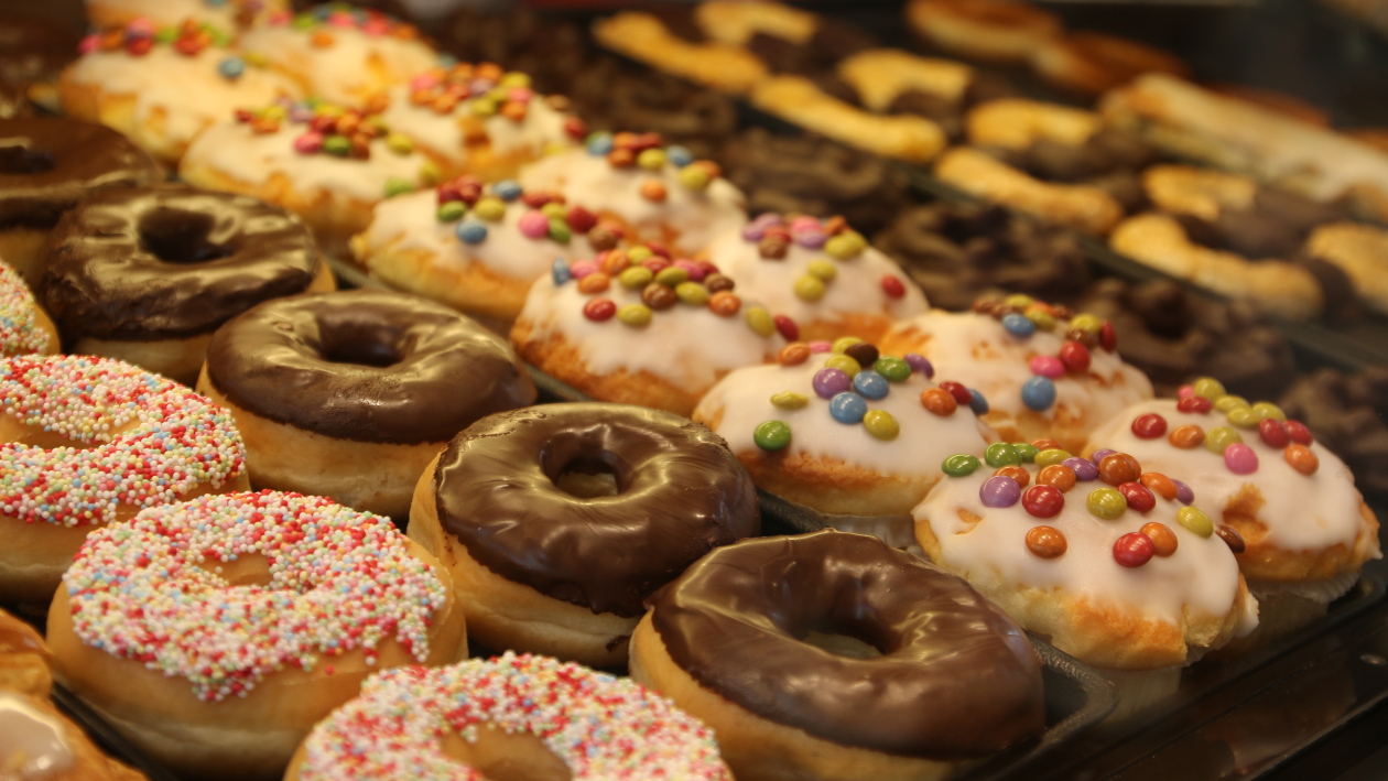 Frische Donuts der Bäckerei Boos in Eicken