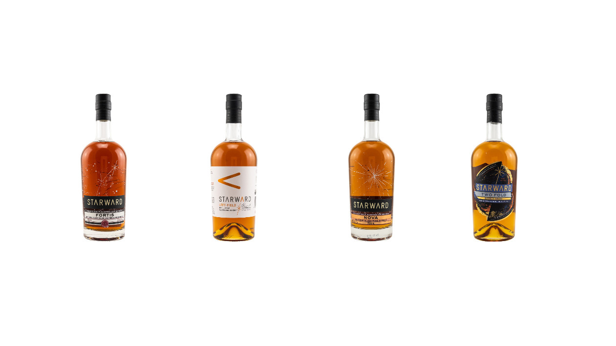 Vier Sorten Starward Whisky