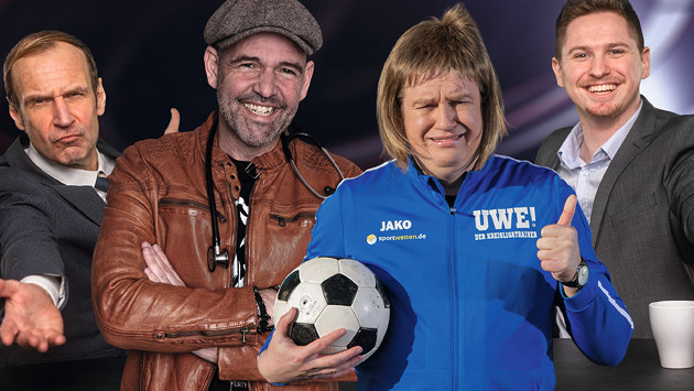 Satirische Fußball Comedy: Doc Esser und Kreisligatrainer Uwe zu Gast in der Red Box
