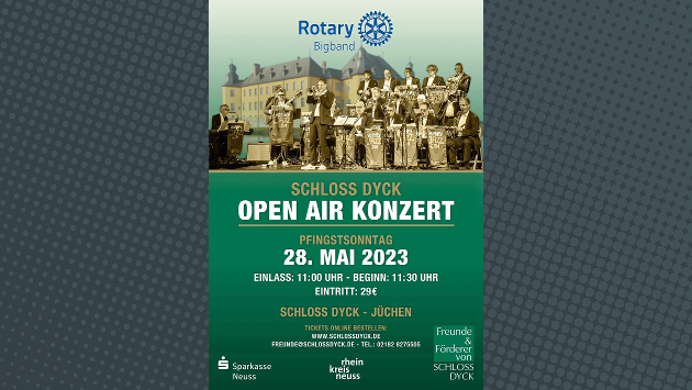 Jubiläumskonzert der Rotary Bigband auf Schloss Dyck