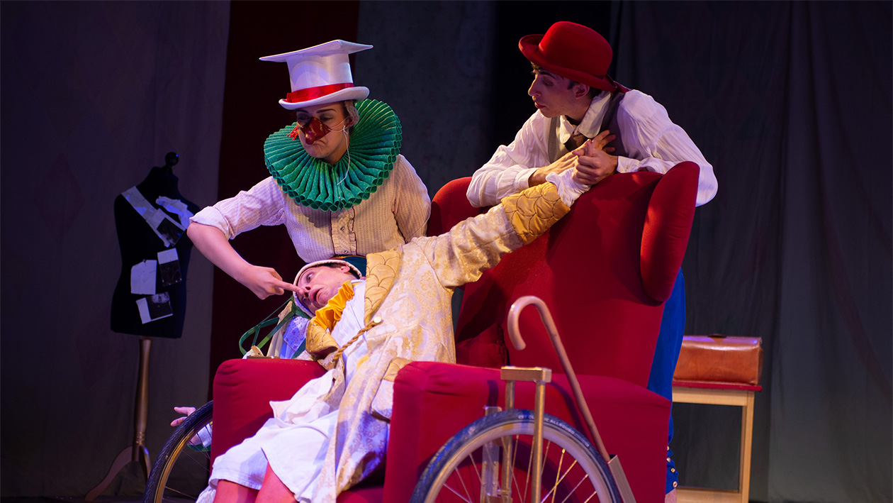 Theaterszene mit Clowns