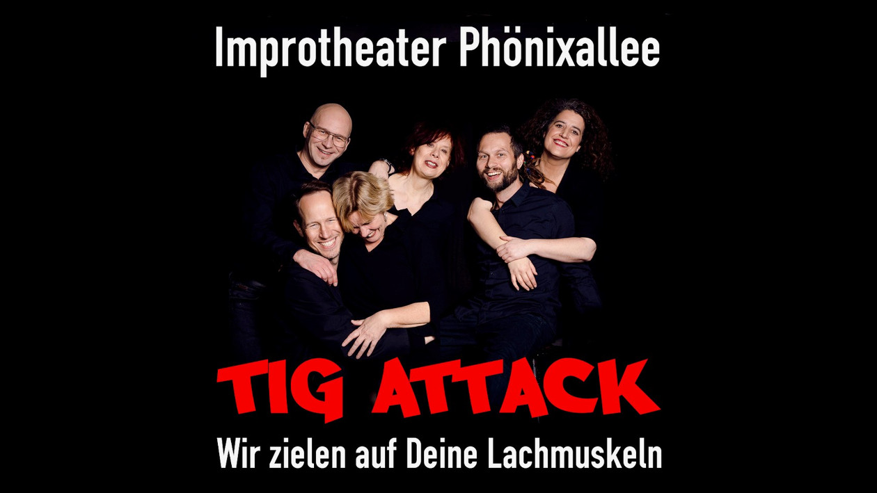 Der Flyer des Impro-Theaters TIG ATTACK