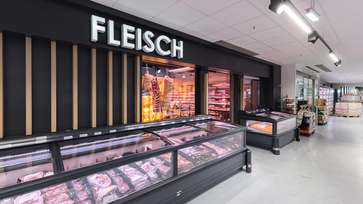 Die neue Fleischtheke im Handelshof Mönchengladbach