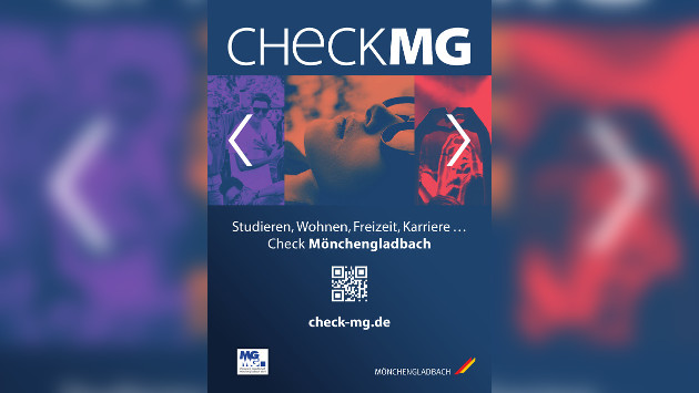 Plakat der Aktion "Check MG", die neue Internetpräsenz für junge Leute