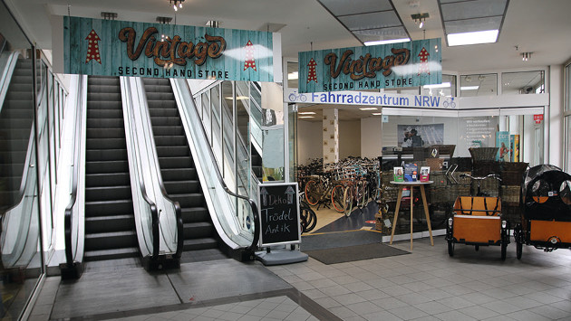 Eingang des Fahrradzentrum NRW