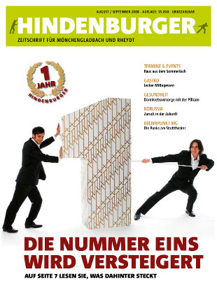 Cover HINDENBURGER August 2008