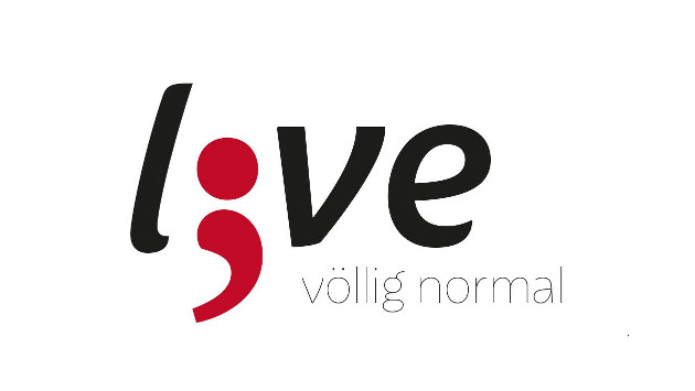Das Logo von "L;ve völlig normal"