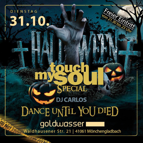 Flyer Halloween Veranstaltung im Goldwasser