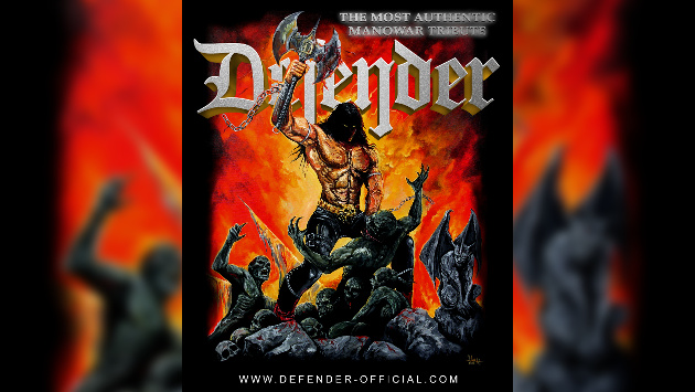 Das Plakat der Manowar Tribute Band Defender